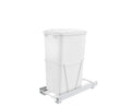 White Plastic Pull Out Trash Can B3168