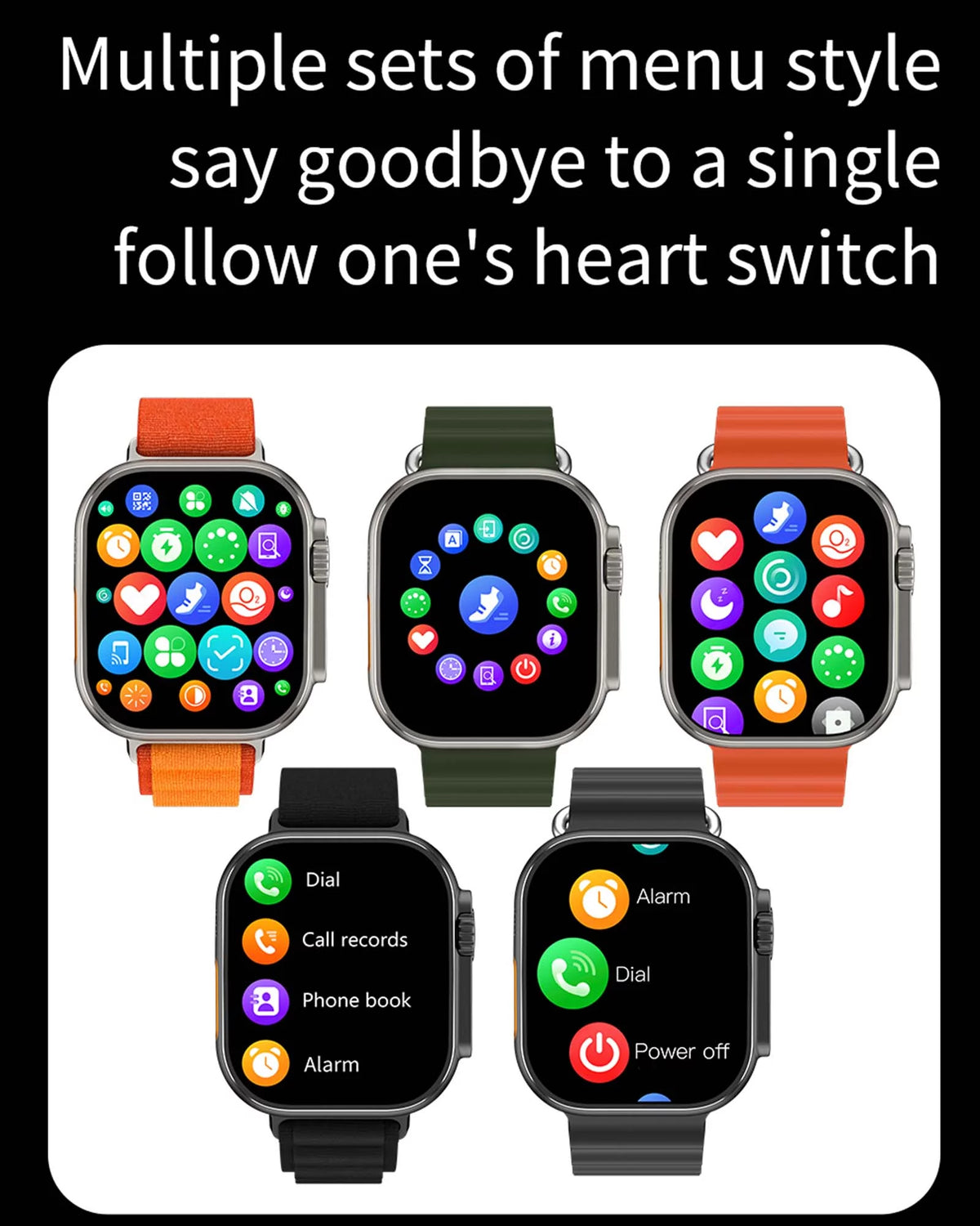 Smart Watch 2.1" Bluetooth Call IP68 Waterproof Z889901
