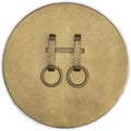 Brass Button and Zipper Cabinet Face Plate Hardware Set Z862