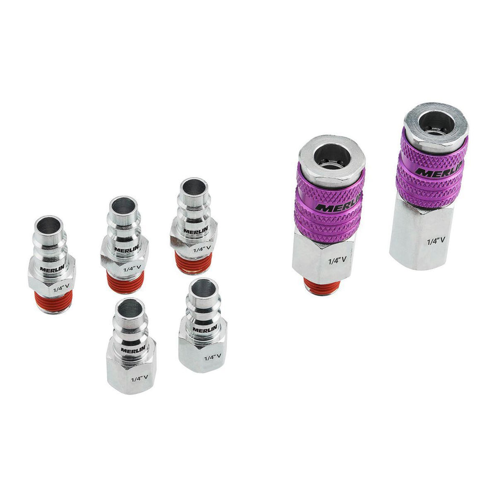 1/4 in. High-Flow Steel Coupler Connector Kit, 7-Piece T30800