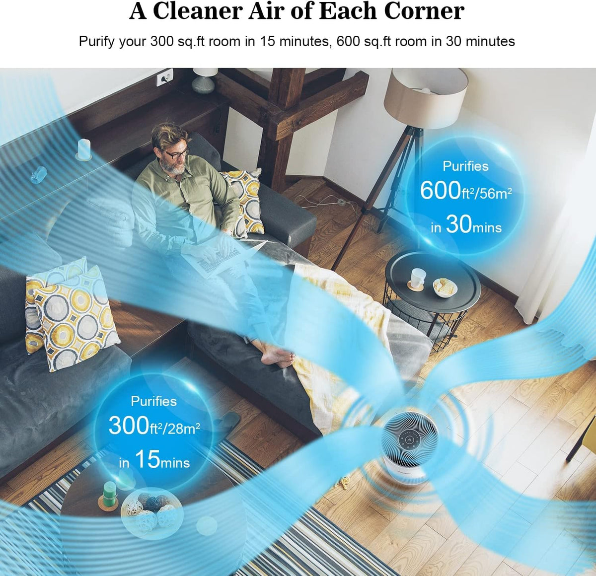 White H13 True HEPA Air Purifier V3513