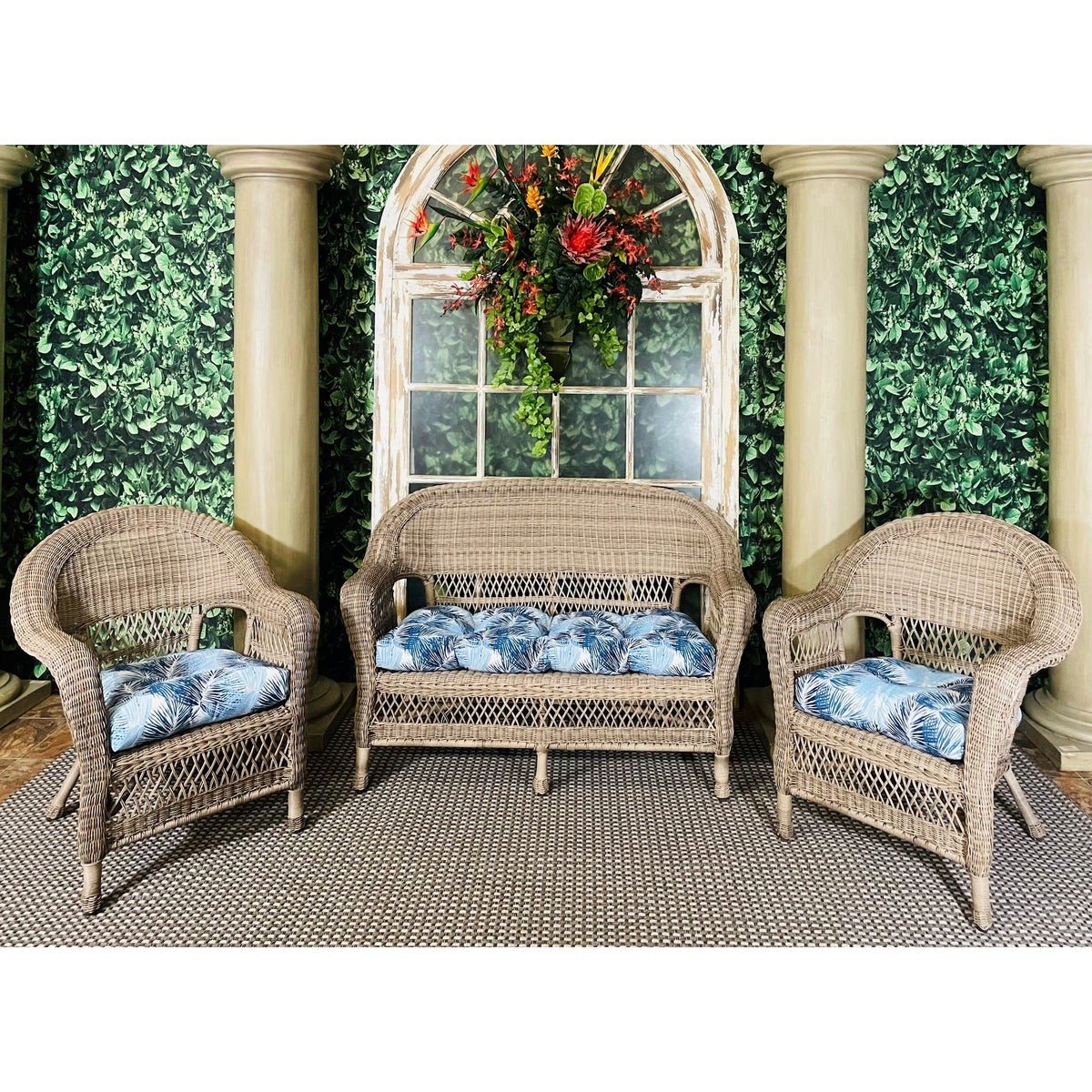 3 Piece Cushion Set Caesar Indigo V7342