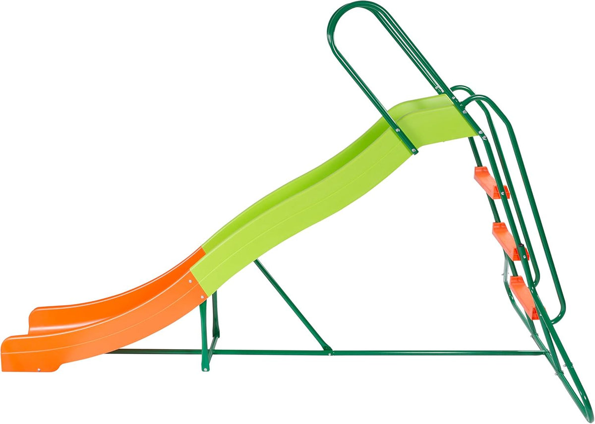 8 FT Freestanding Backyard Wavy Water Slide Q82594