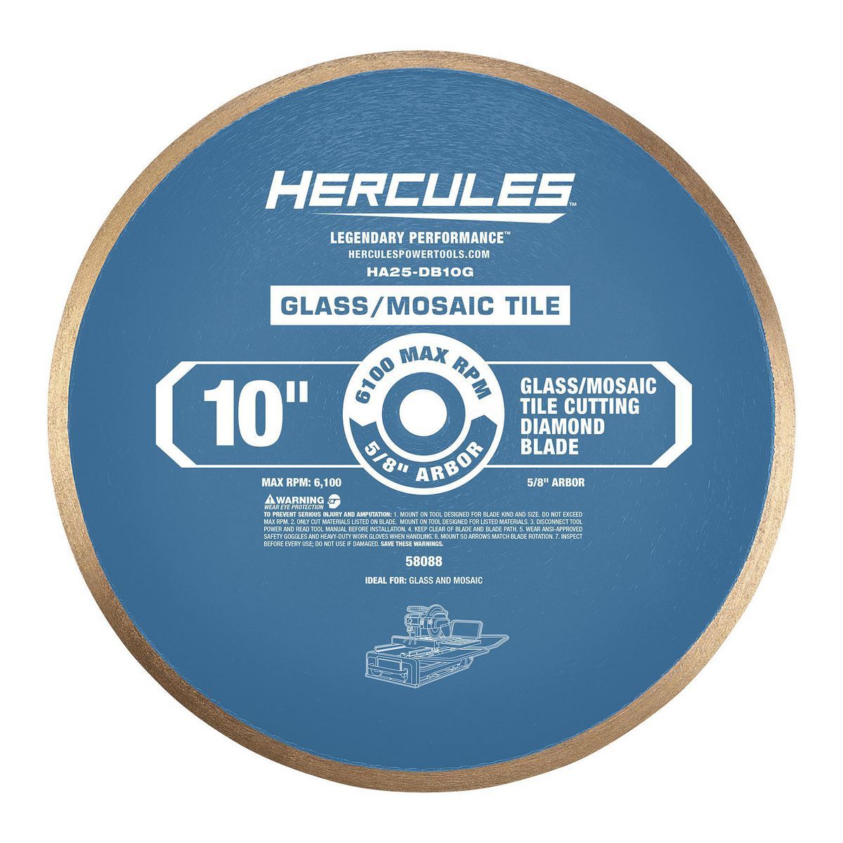 10 in. Glass and Mosaic Tile Diamond Blade Z85521