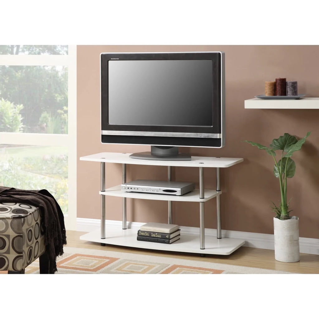 Wide 3-Tier Espresso TV Stand U268013