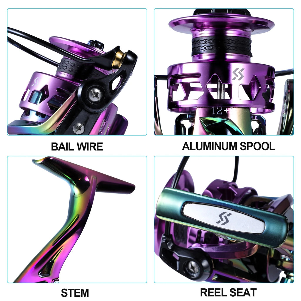 Multicolor Carbon Spinning Reel Q99712