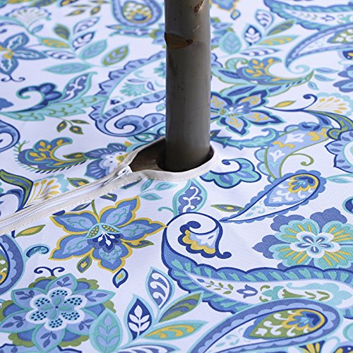 Yellow Flower Waterproof Fitted Tablecloth with Umbrella Hole G577790