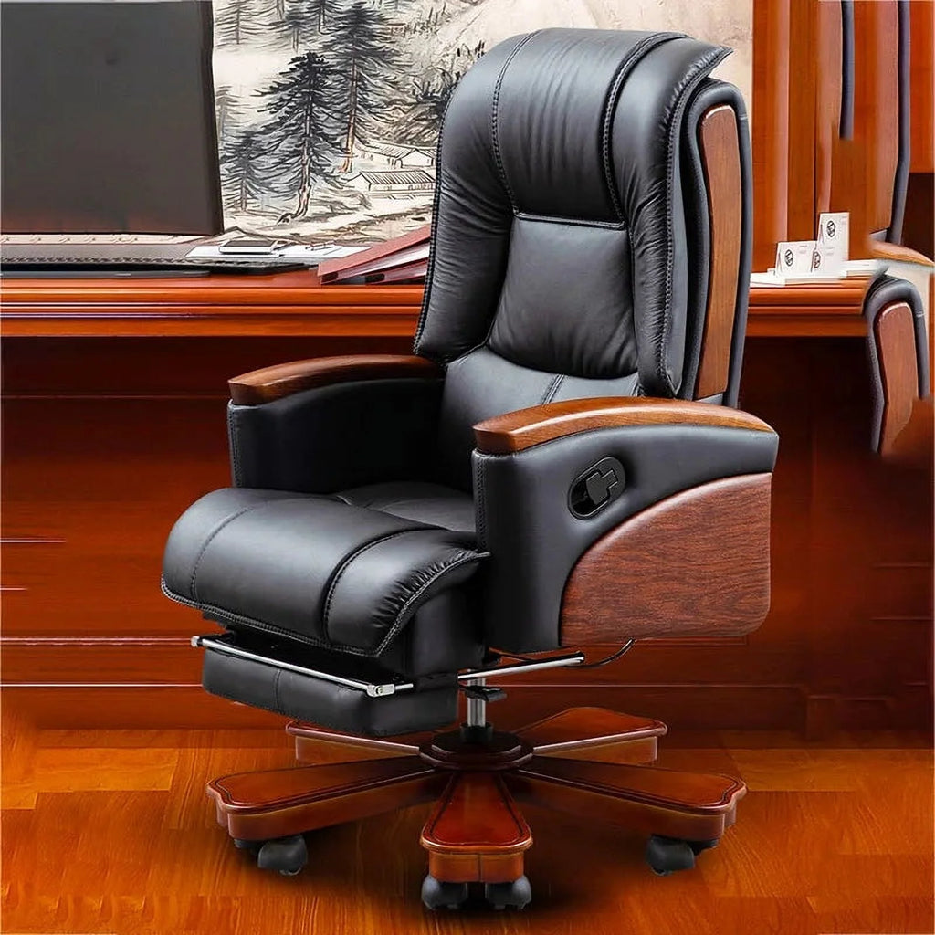 Swivel Ergonomic Leather Office Chair B336