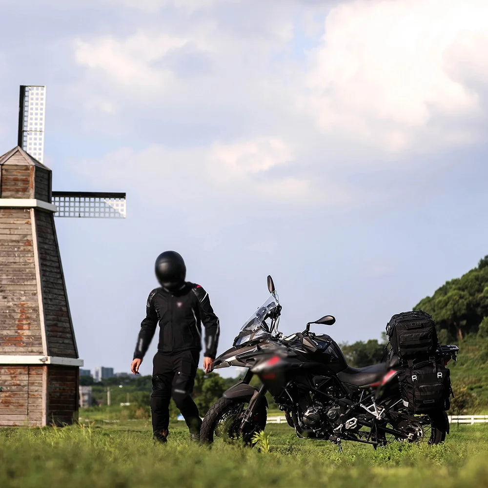 Motorcycle Side Saddle Bag 20L Waterproof Removable D309