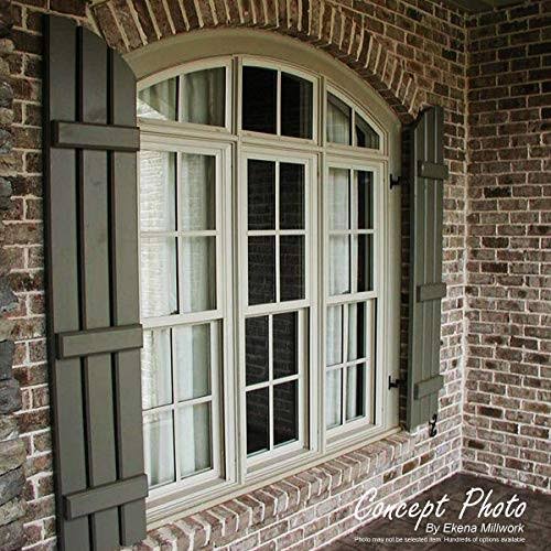 Black Composite Board-n-Batten Shutters (Per Pair) Y869
