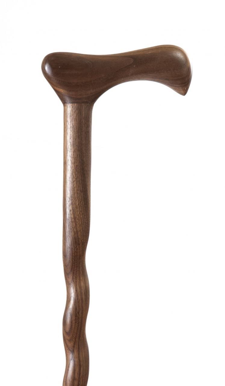Twisted Walnut Walking Cane A922319