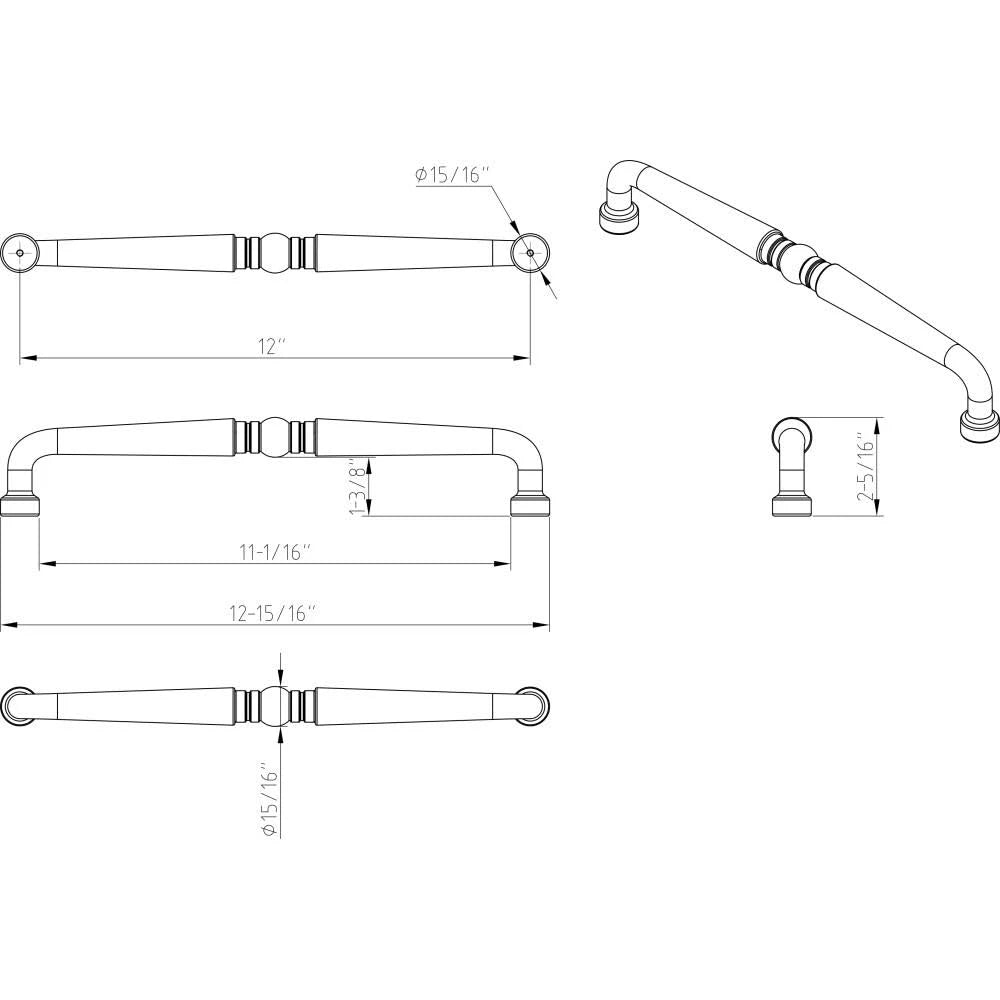 Satin Nickel Cabinet Pull X133