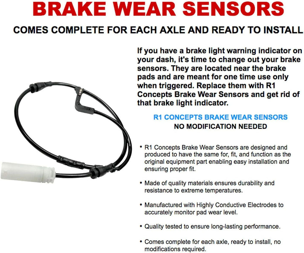 Brake Pads and Rotors Kit with Hardware and Sensor Kit Z5333