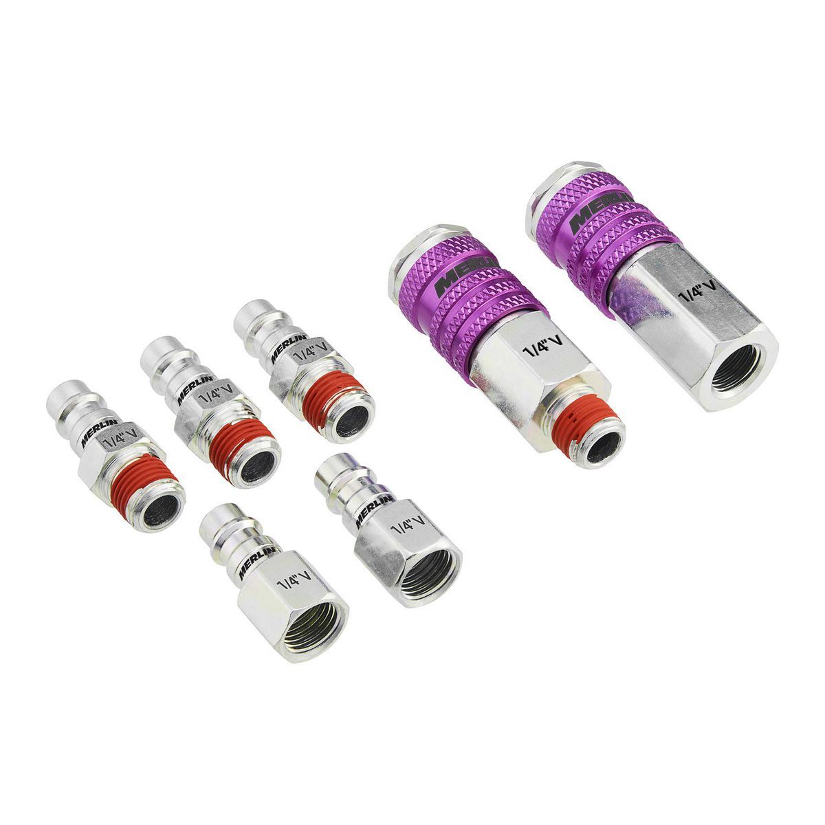 1/4 in. High-Flow Steel Coupler Connector Kit, 7-Piece T30800