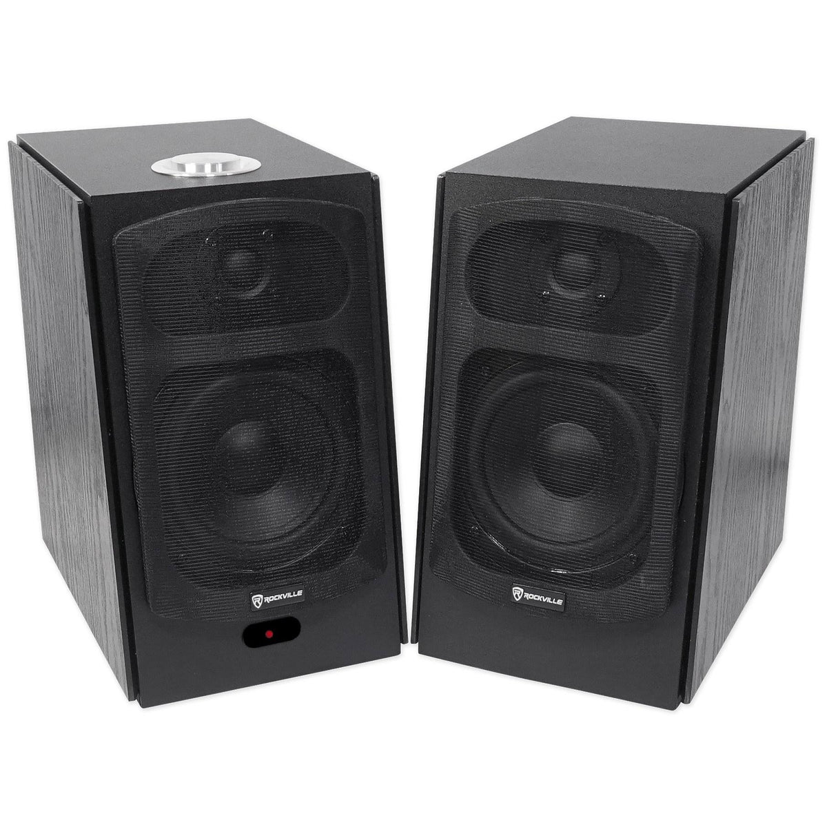5x22 Powered Bluetooth Bookshelf Speakers with Stands C511