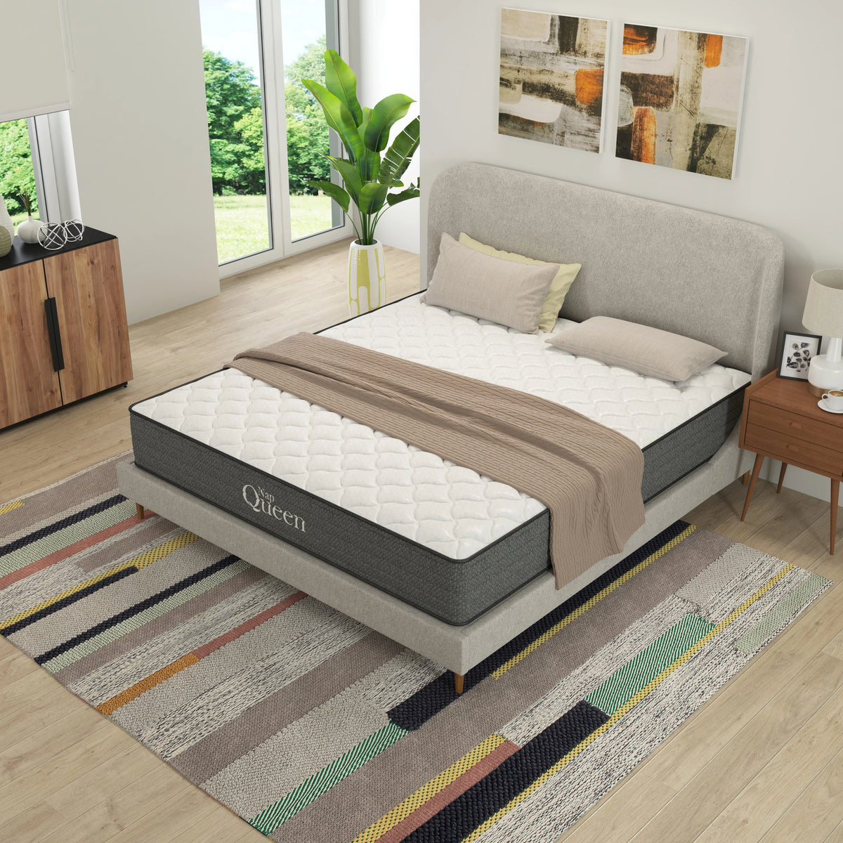 Queen Size Hybrid Memory Foam Pocket Spring Mattress S398032