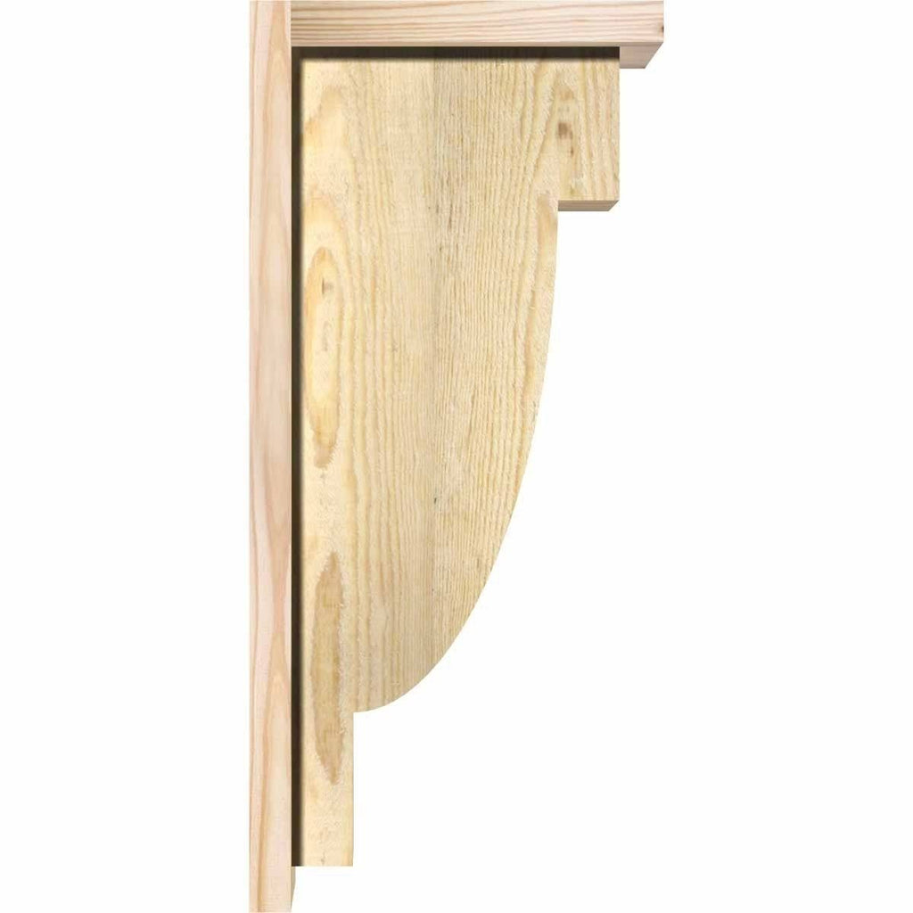 Alpine Rough Sawn Corbel with Backplate, Douglas Fir M359