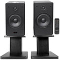 5x22 Powered Bluetooth Bookshelf Speakers with Stands C511
