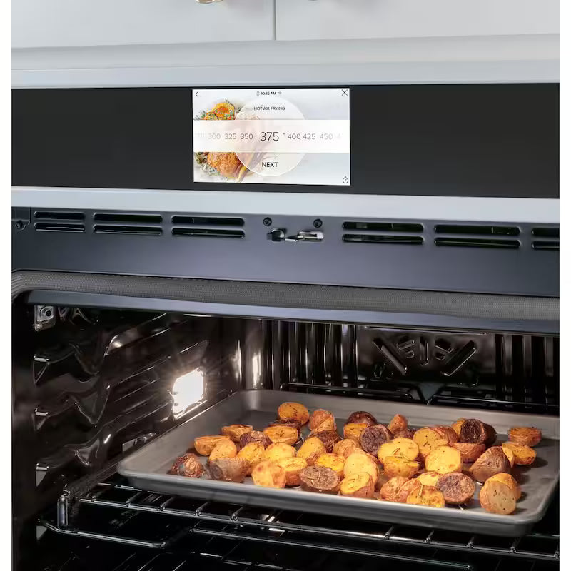 30 in. Smart Single Electric Wall Oven with Convection and Self Clean in Matte White J7726