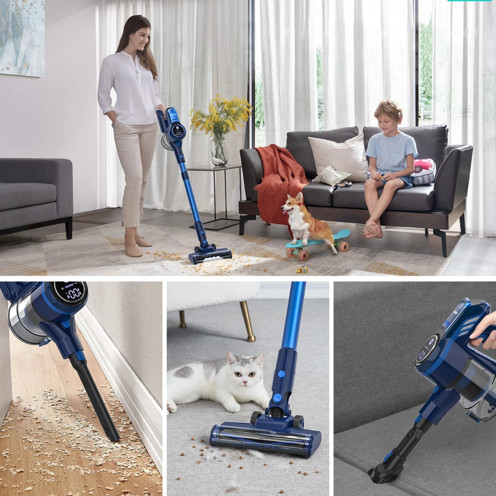 Cordless Stick Vacuum Cleaner with Touch Display D75707