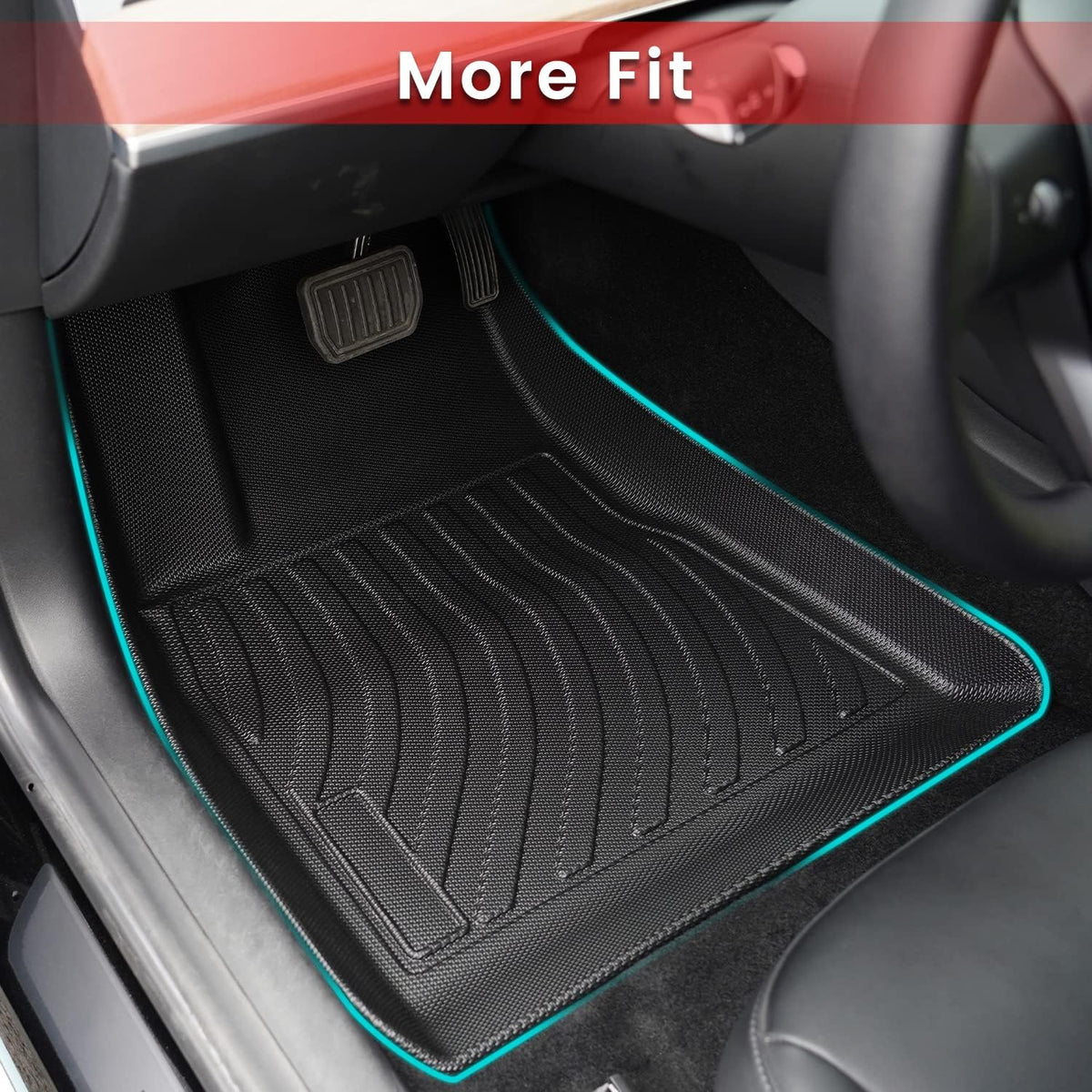 All Weather Anti-Slip Waterproof TPE Floor Mats Trunk Mat J8066