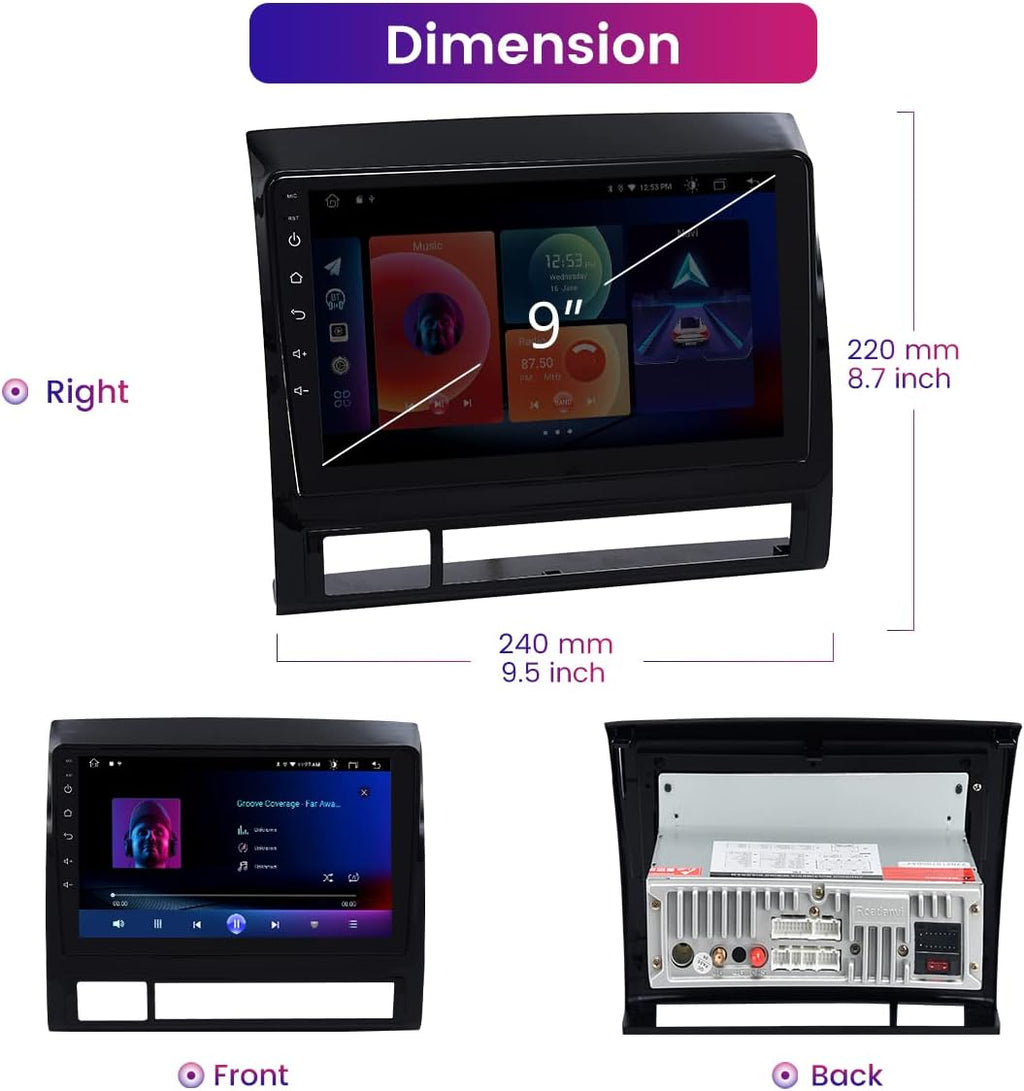 Car Stereo Bluetooth Radio with 1280x720 IPS Touch Screen Q3799