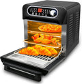 15.8qt 3-layer 16-in-1 Convection Air Fryer Toaster Oven with 6 Accessories, 1500W, Stainless Steel W388756