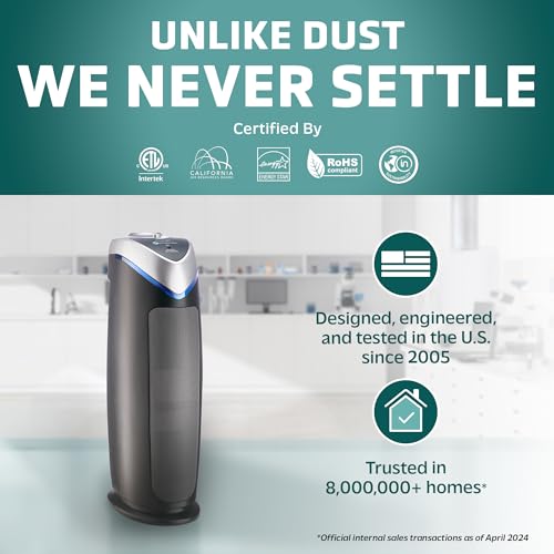 4-In-1 HEPA Air Purifier 22" Tower Gray L106552