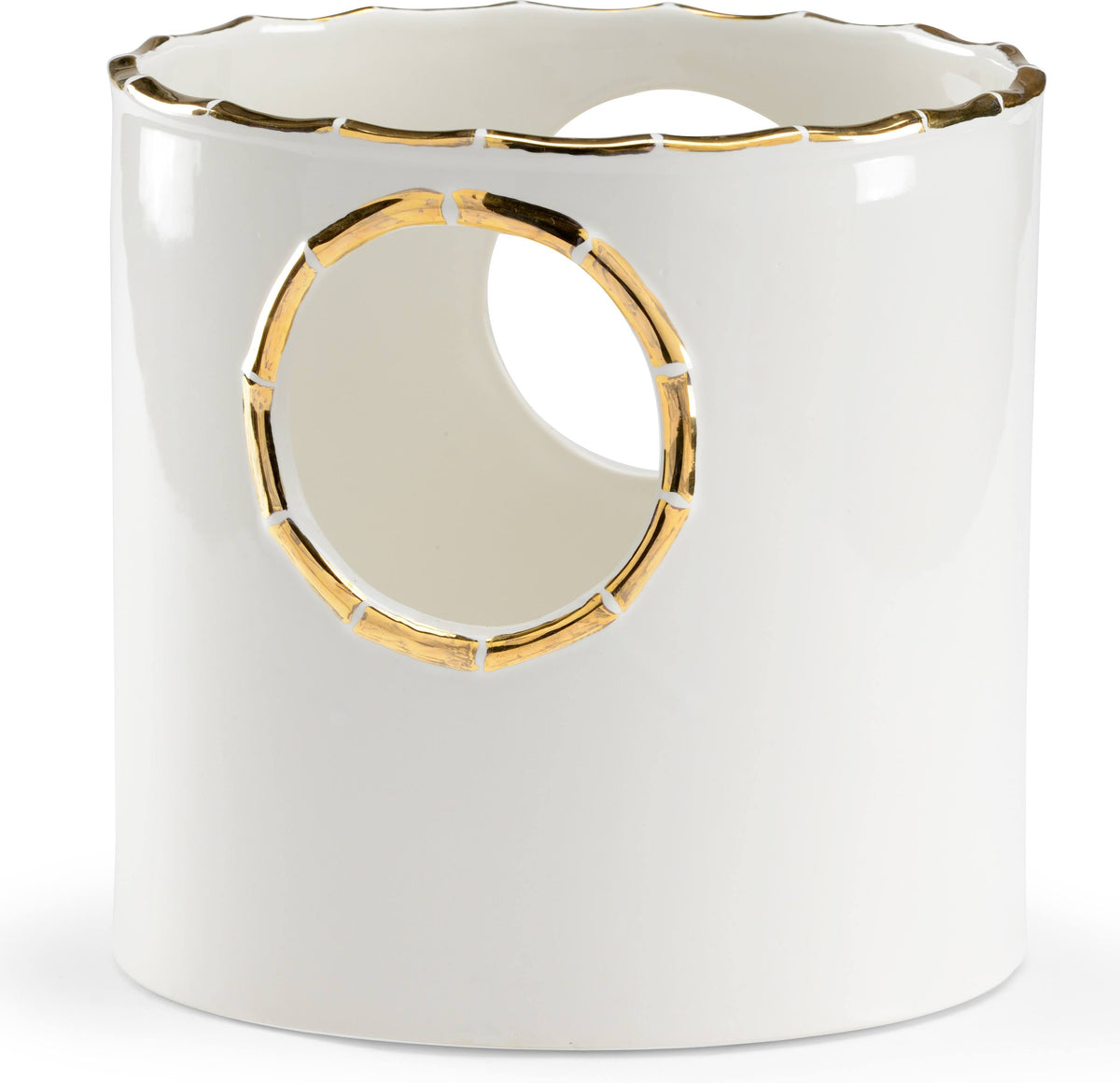 Scalloped Round Cachepot H44102