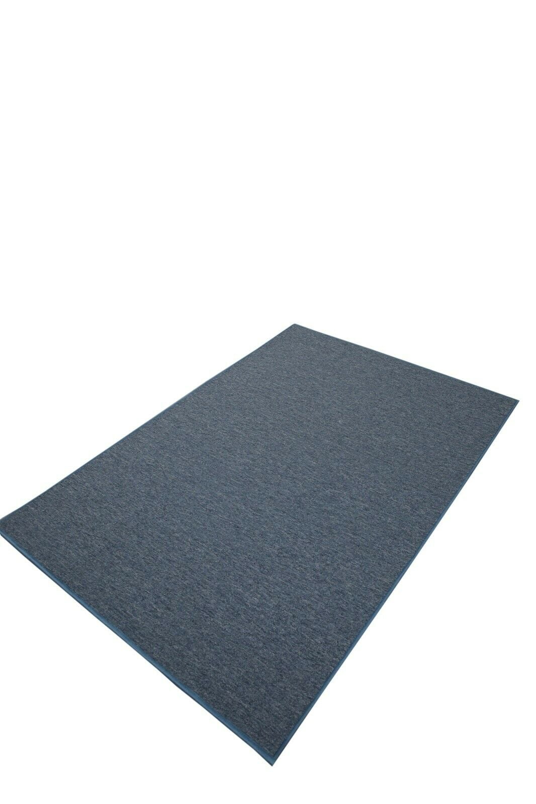 Petrol Blue Octagon Area Rug T5678