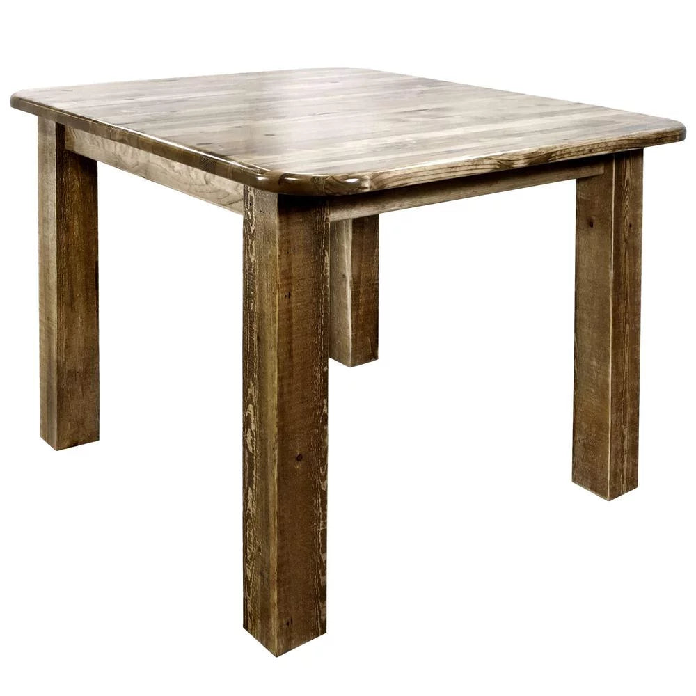 Log Wood Counter Height Dining Table T10556