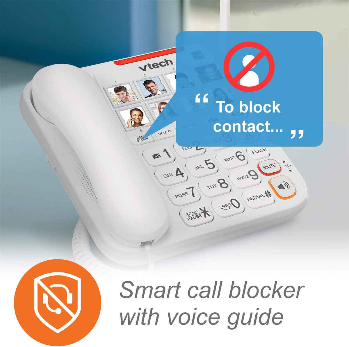 Amplified Corded/Cordless Senior Phone with Answering Machine H3711