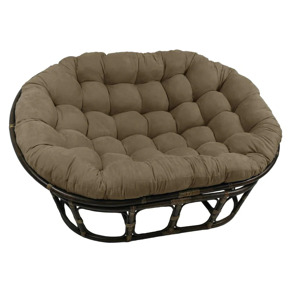 Solid Microsuede Double Papasan Cushion C344