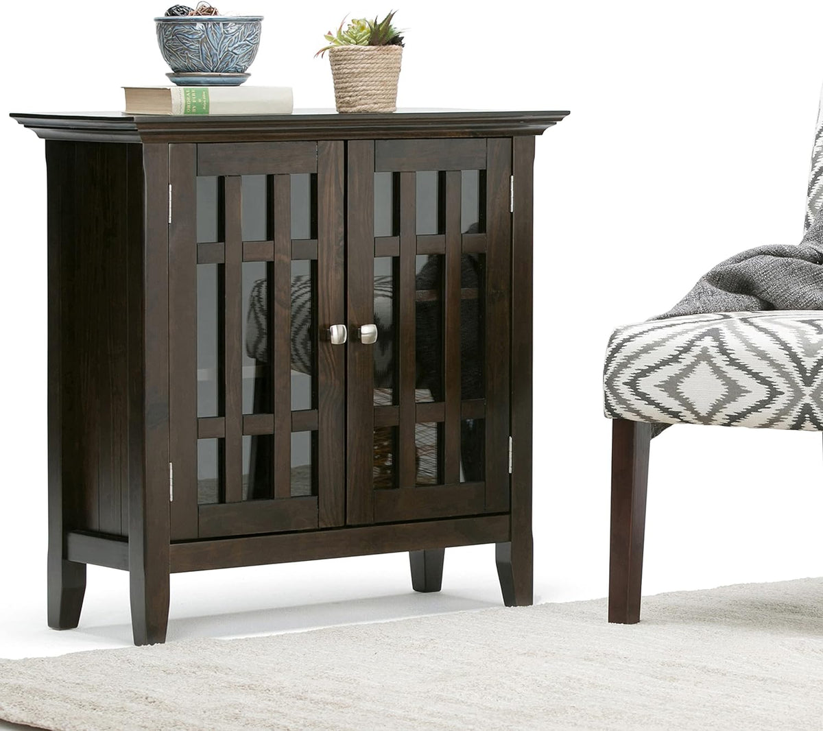 32 in Grey Storage Media Cabinet U401166