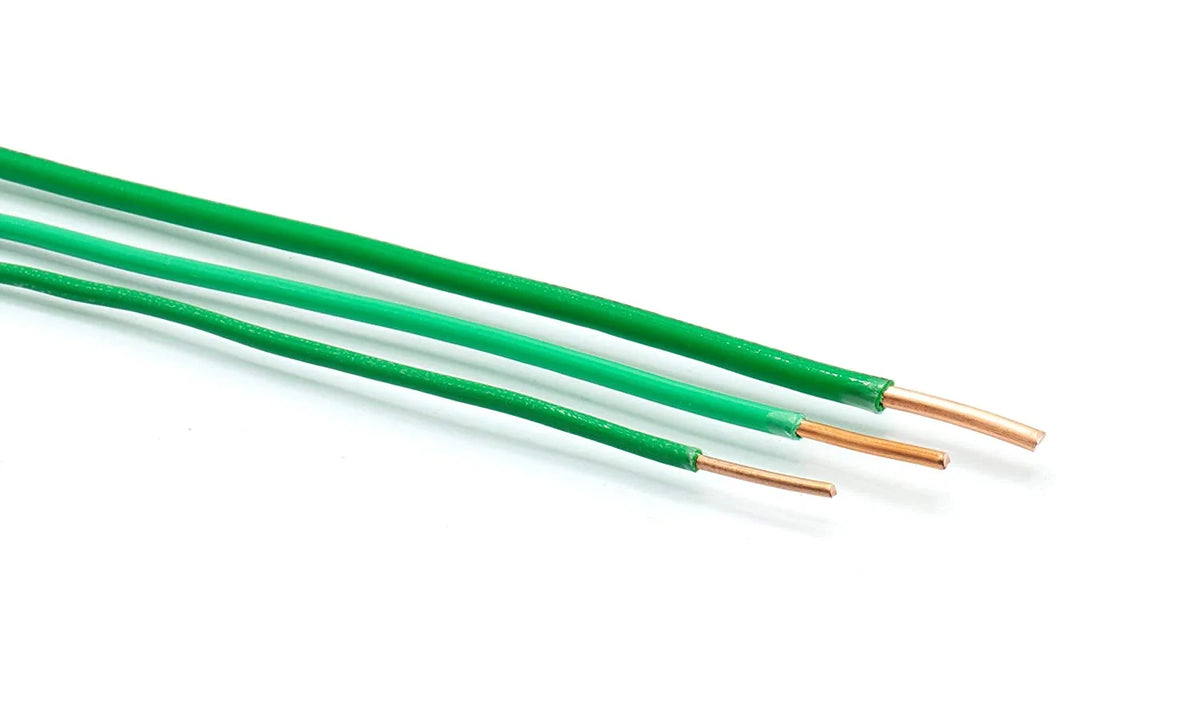 100 Feet Insulated Solid Copper THHN THWN Wire 12 AWG Green Q48560