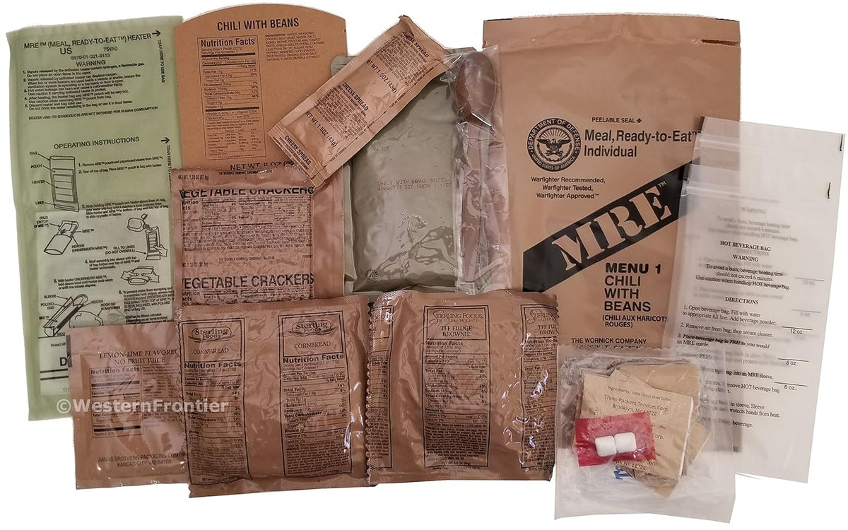 12 Meals Military Surplus Meal Ready to Eat M9321