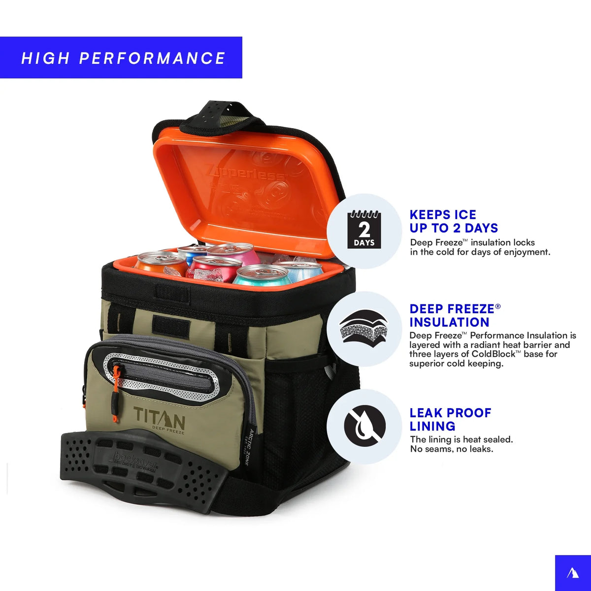 9 Can/6 Quart Zipperless HardBody Cooler I57703