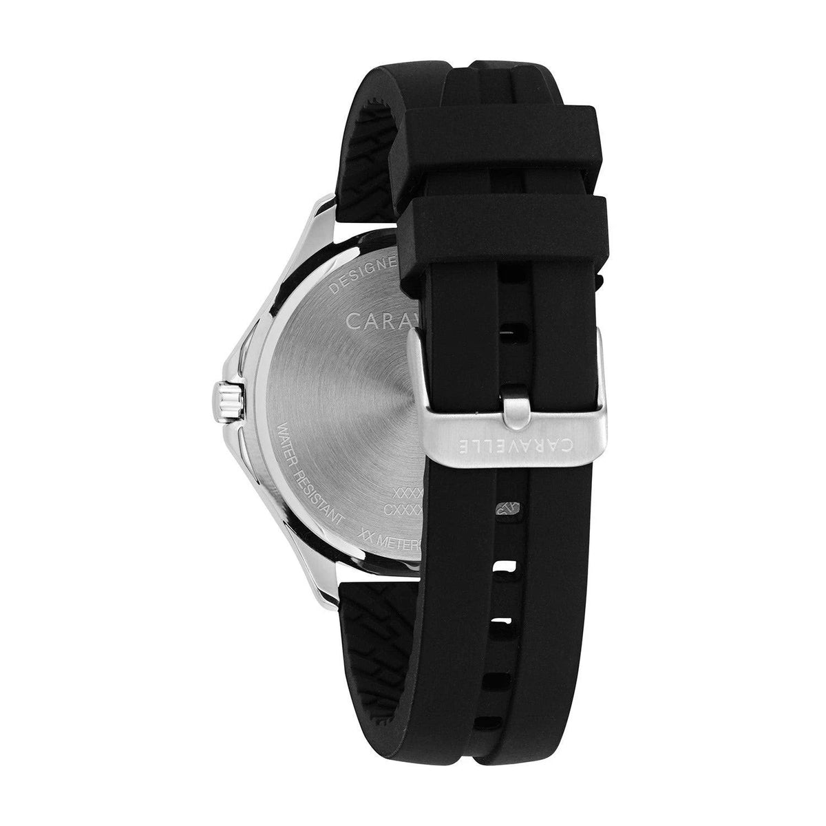 Black Silicone Strap Watch 42mm B548730