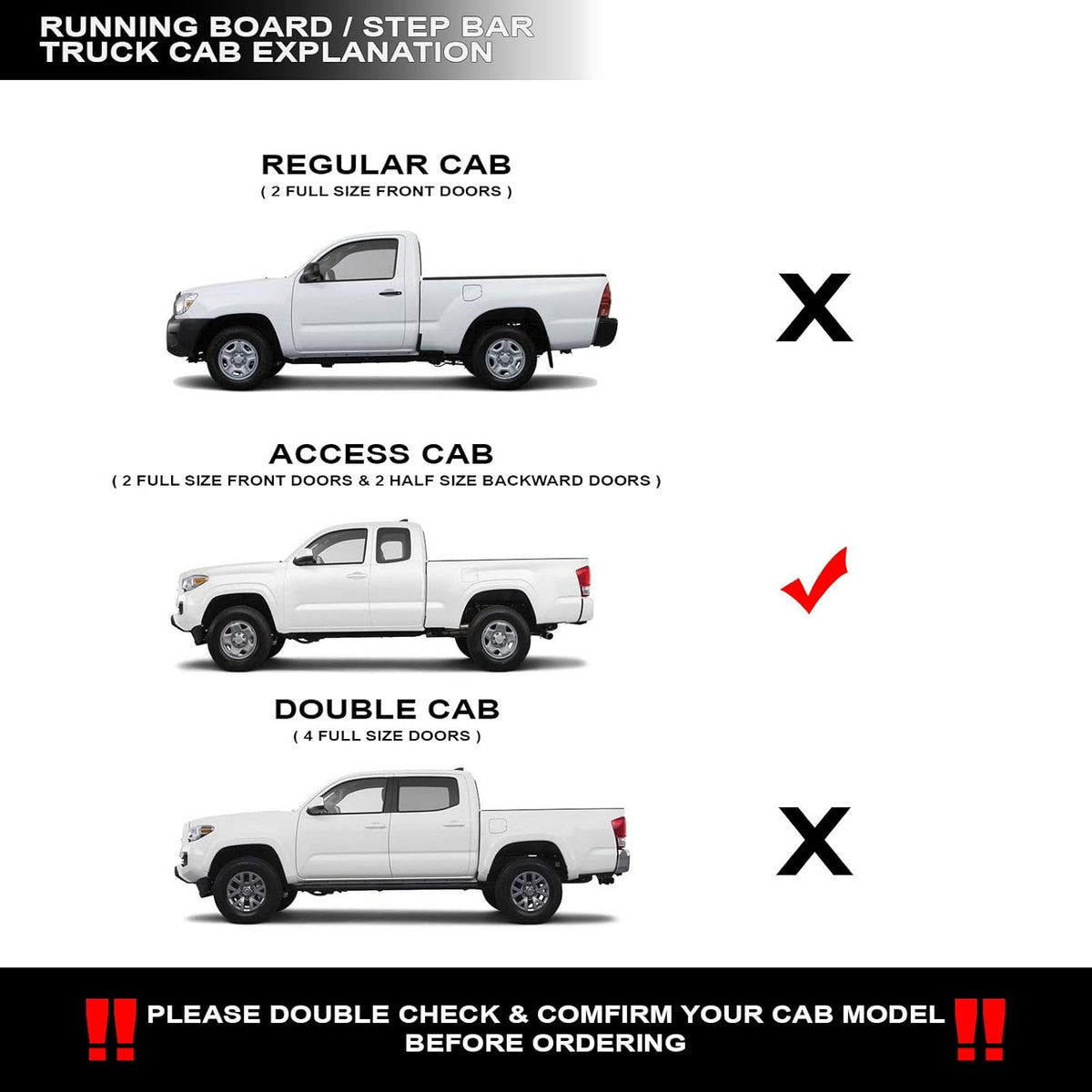 4 Oval Side Step Nerf Bars Black E113402