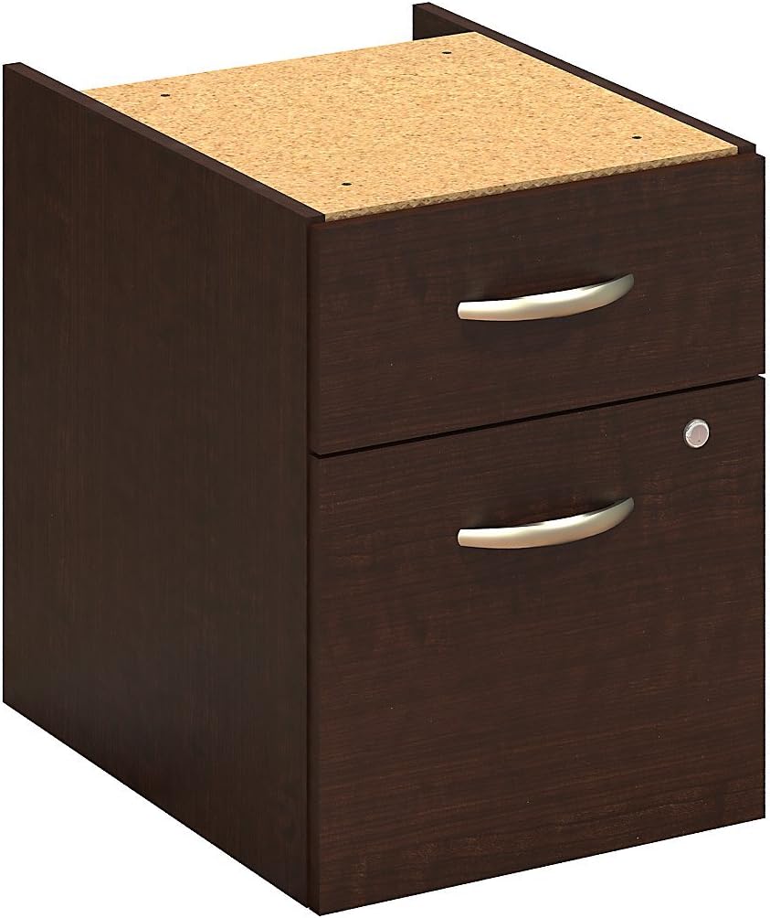 2 Drawer Mobile File Cabinet in Mocha Cherry T4359