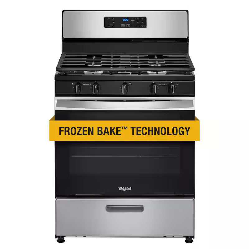 5-Burner Freestanding Gas Range in Stainless Steel H263