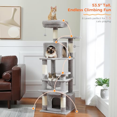 72 Inch Cat Tree and Tower with Scratching Posts D8546