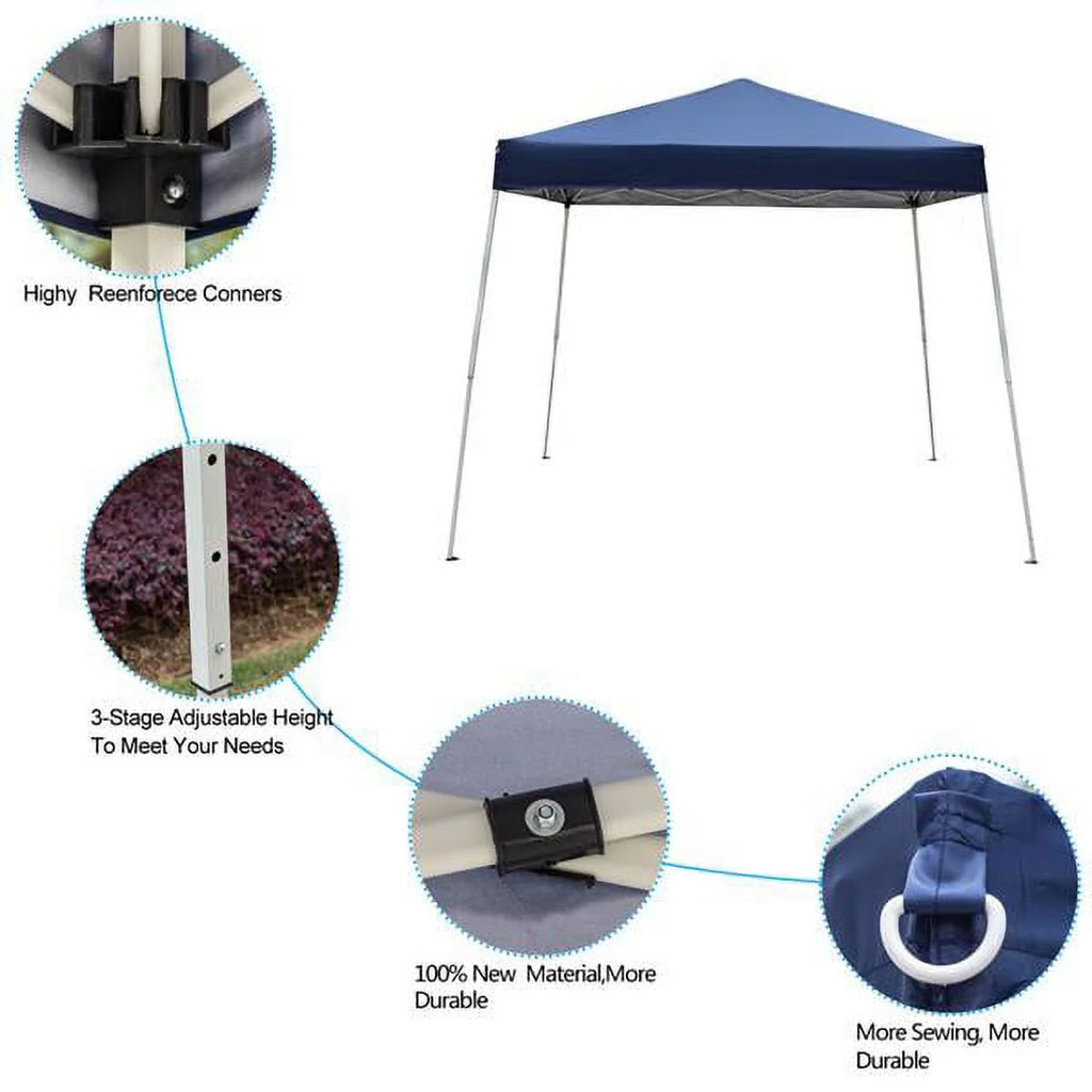 3 x 3M Waterproof Folding Tent Blue F57833