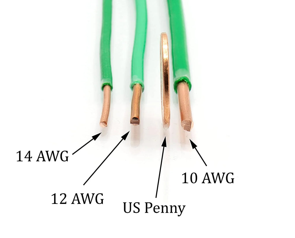 100 Feet Insulated Solid Copper THHN THWN Wire 12 AWG Green Q48560