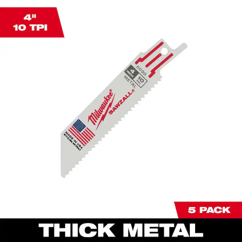 10 TPI Reciprocating Saw Blades 5-Pack T9686