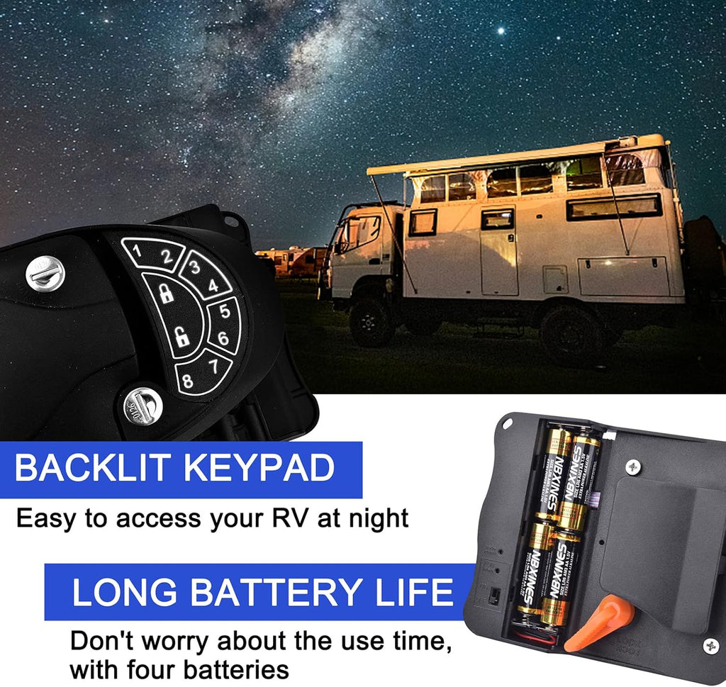 Waterproof Shockproof Metal RV Door Lock with Keypad Z277199