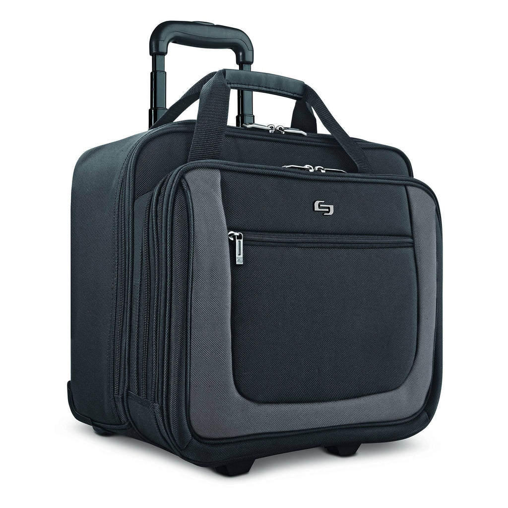 Black/Grey 17.3 inch Rolling Laptop Bag N6493