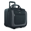 Black/Grey 17.3 inch Rolling Laptop Bag N6493