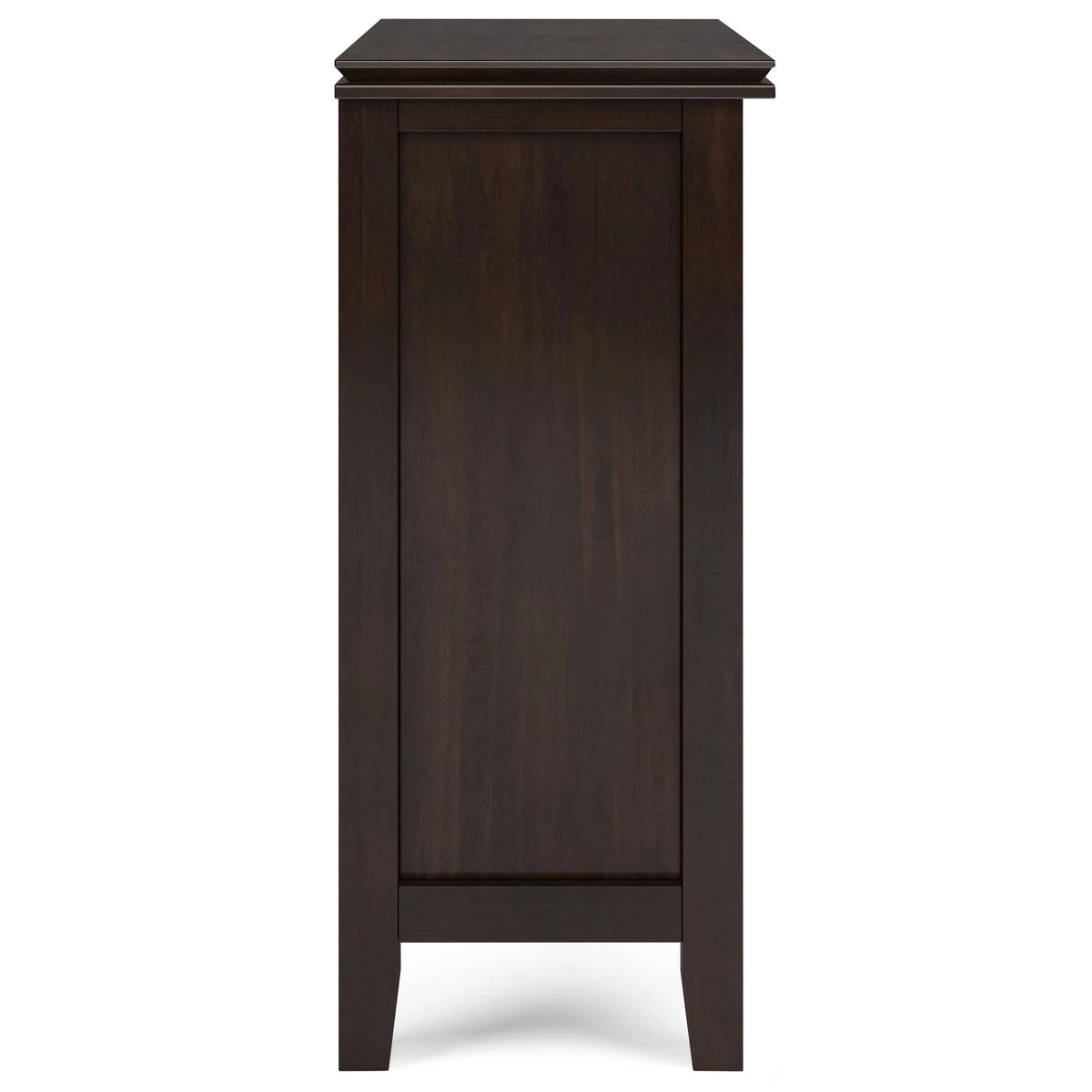 Solid Wood 30 inch Wide Low Storage Cabinet in Tobacco Brown H27942