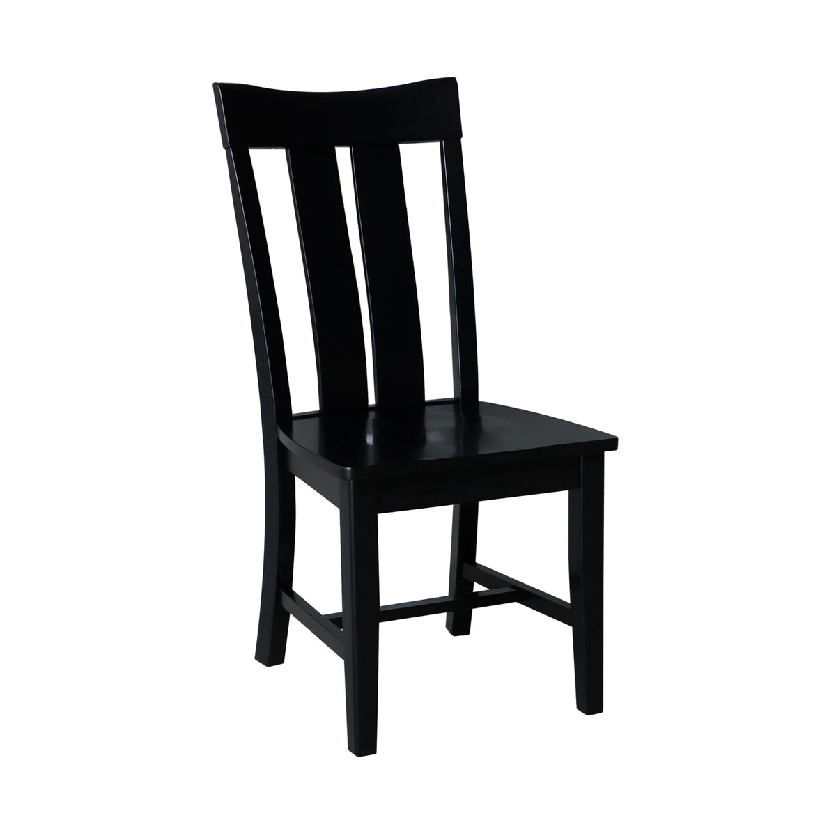 Solid Wood Dining Chairs Set of 2 in Black V994659